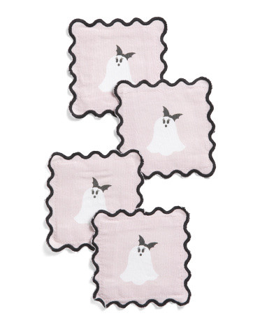 4pk Pretty Ghost Coasters | Halloween | Marshalls | Marshalls