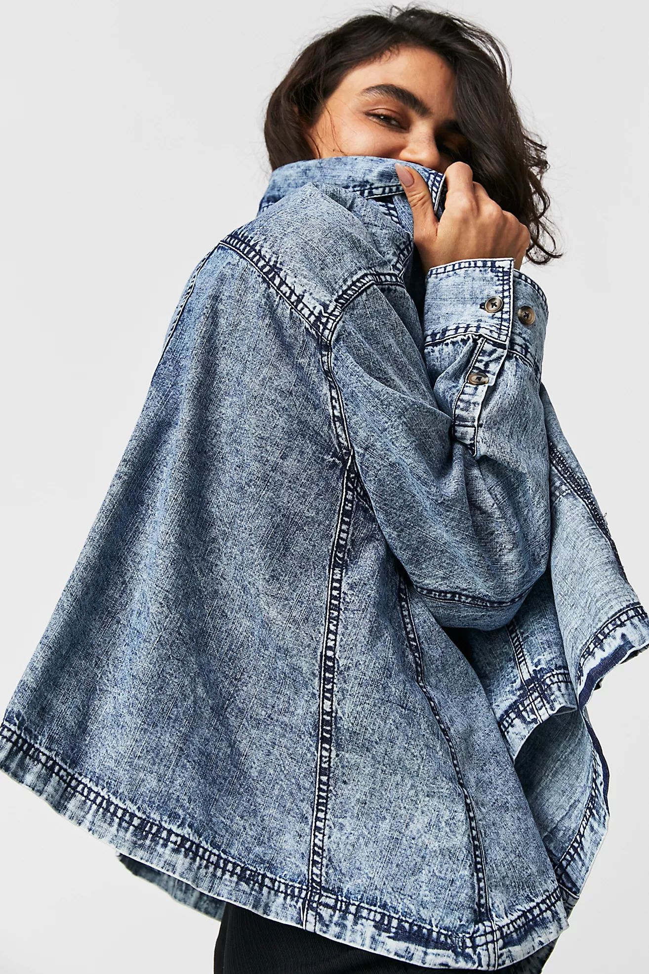 Back To You Denim Top | Free People (Global - UK&FR Excluded)