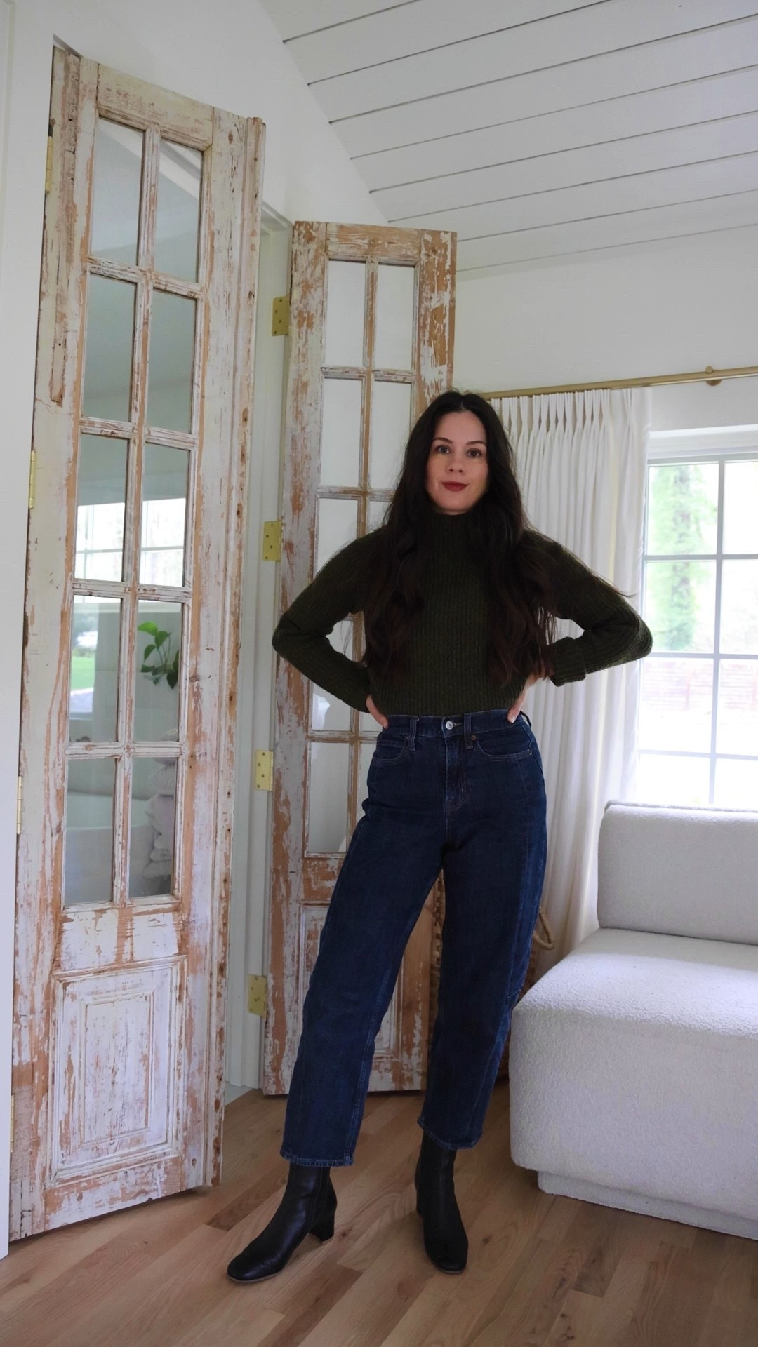 Casual fall jean outfit inspiration ✨ dark denim, a cozy knit sweater, and black ankle boots—my favorite simple, chic formula for everyday style. This look is all about classic capsule wardrobe pieces, neutral outfit ideas, elevated basics, and effortless fall fashion you can wear anywhere. Perfect for cozy home days, casual outings, and anyone building a timeless, minimalist, modern feminine wardrobe.

#LTKootd #LTKFindsUnder100 #LTKFindsUnder50