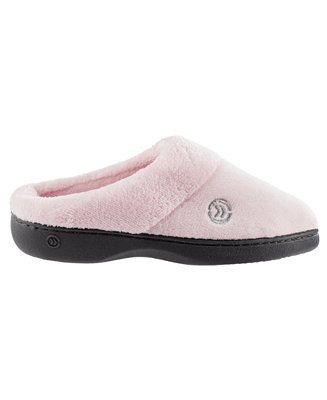 Isotoner Signature Women's Micro Terry Sport Hoodback Slippers - Macy's | Macy's
