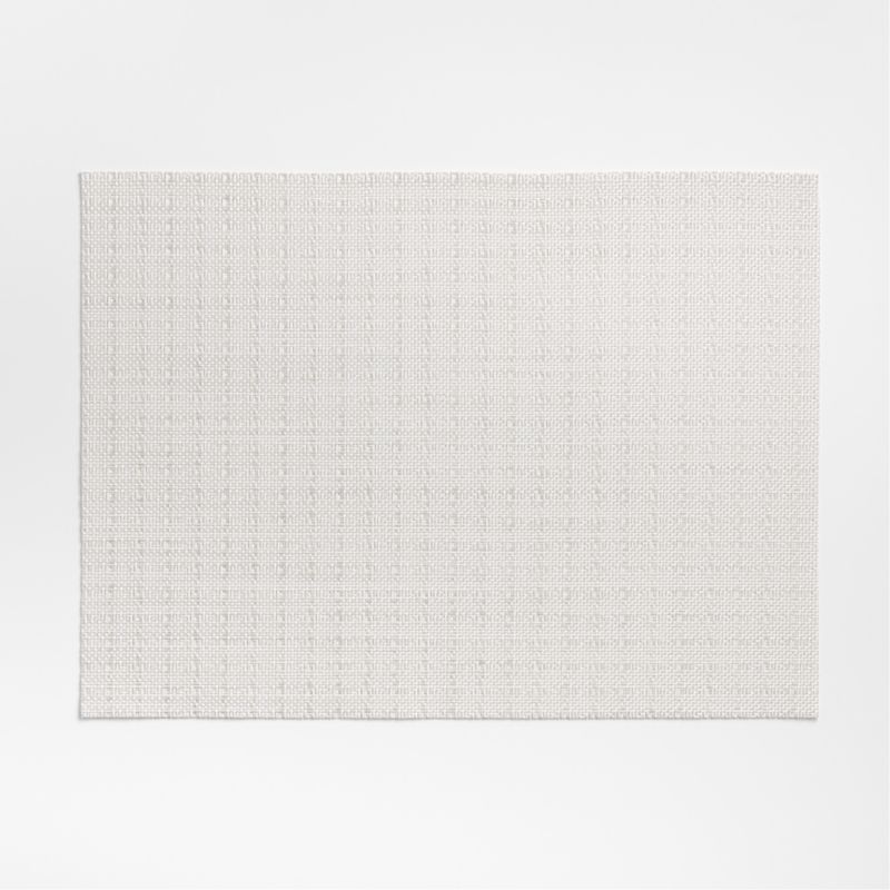Chilewich Folly Neutral Easy-Clean Vinyl Placemat + Reviews | Crate & Barrel | Crate & Barrel