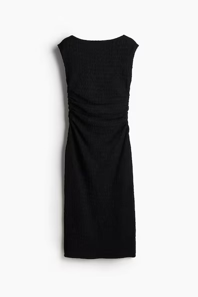 H & M - Draped Bodycon Dress - Black | H&M (US + CA)