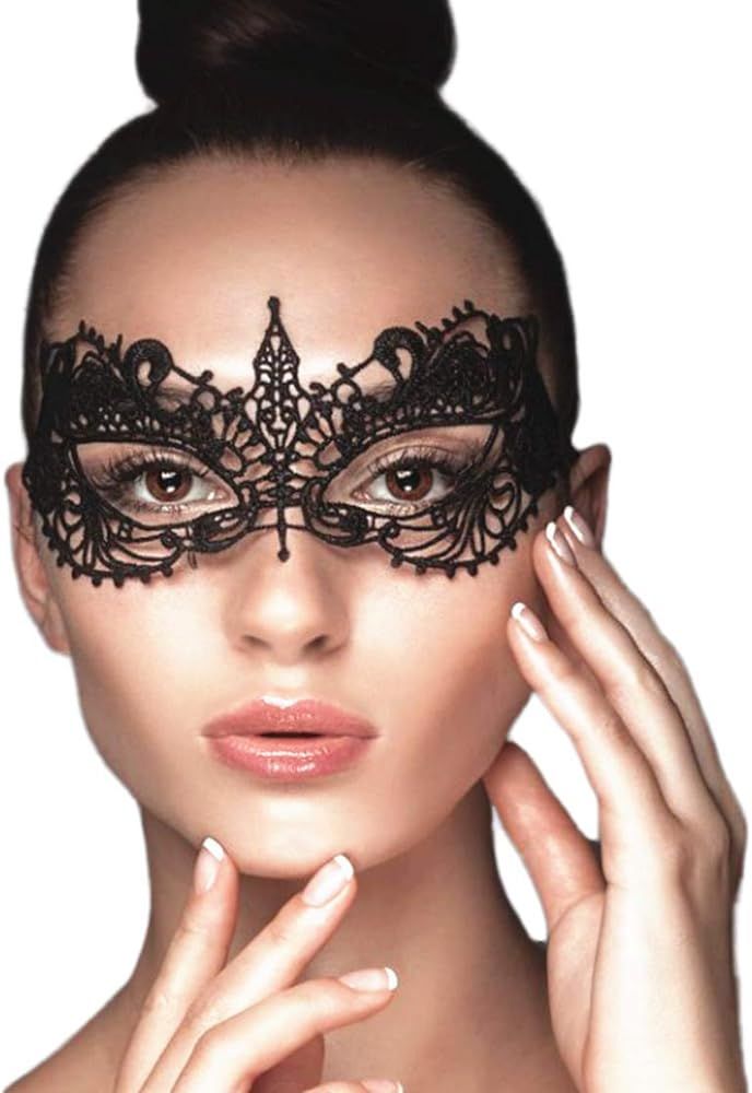 Lace Masquerade Mask Elastic,Fit for Adult,Soft Gentle Material,Specially For Costume,Thememed Pa... | Amazon (US)