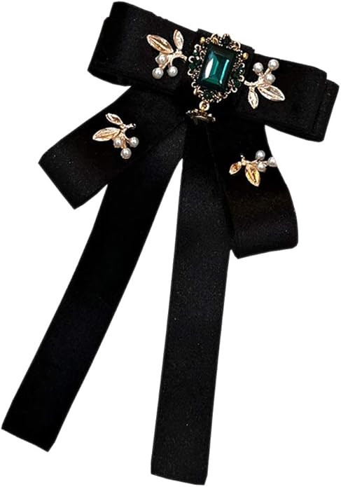 JKQBUX Versailles series Baroque elegant Brooches Pin for Women Girls Pre-Tied Bowknot Pin delica... | Amazon (US)