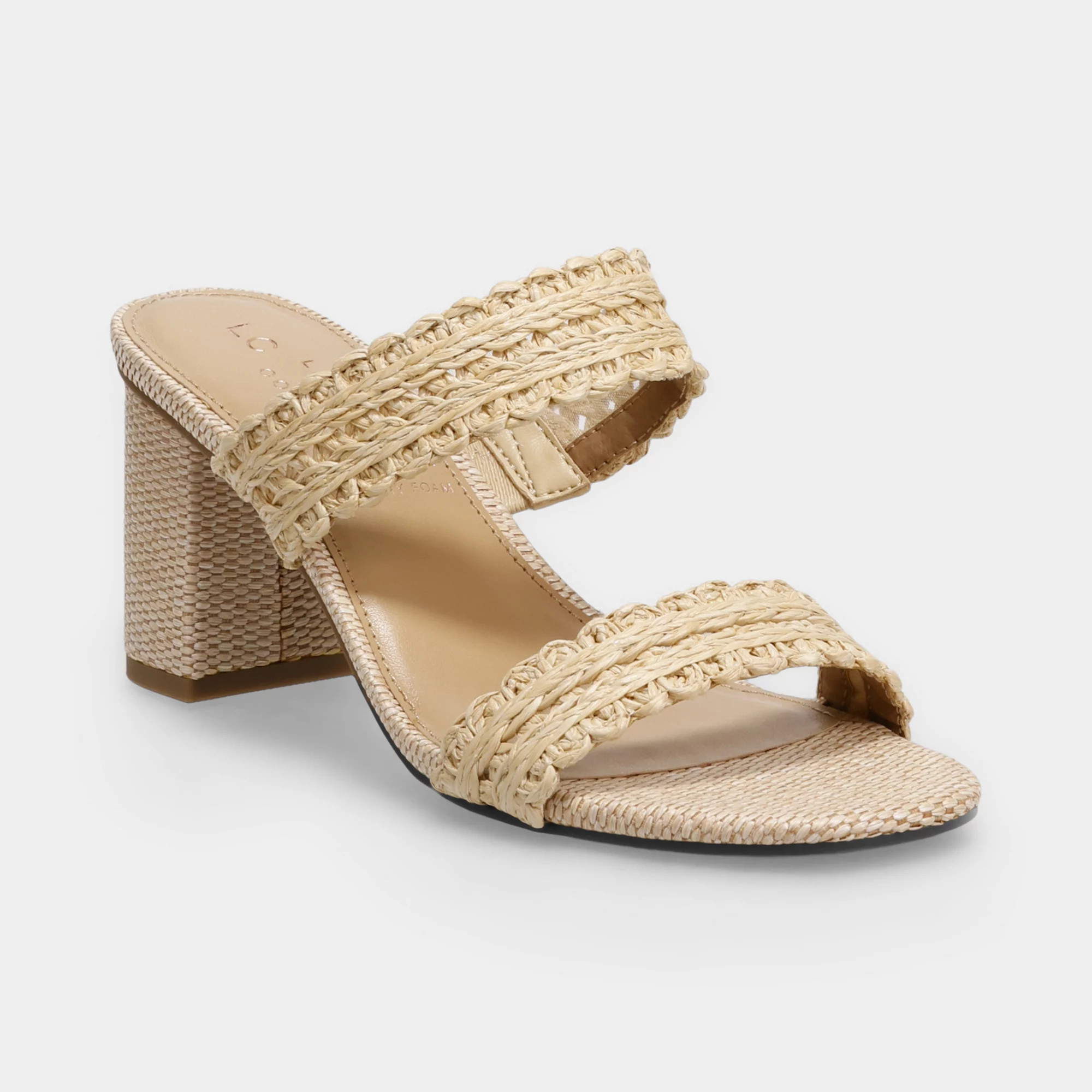 LC Lauren Conrad Rayelle Women's Block Heel Two Strap Sandals | Kohl's