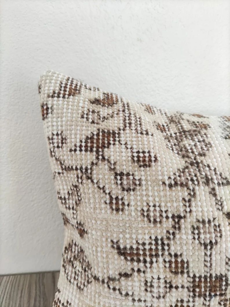 Handwoven Lumbar Pillow, Turkish Pillow for Bed, Long Lumbar Pillow, Vintage Pillow, 12x36 Pillow... | Etsy (US)