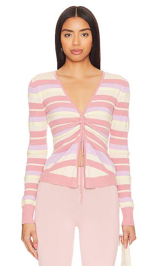 Kit Striped Sweater in Pink & Lilac Multi | Revolve Clothing (Global)