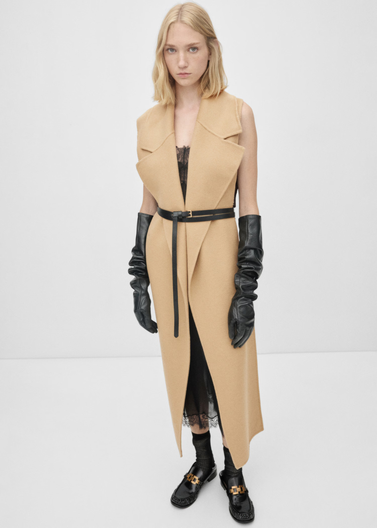 Wool coat with detachable vest - Women | MANGO USA | Mango (US/MX/AU)