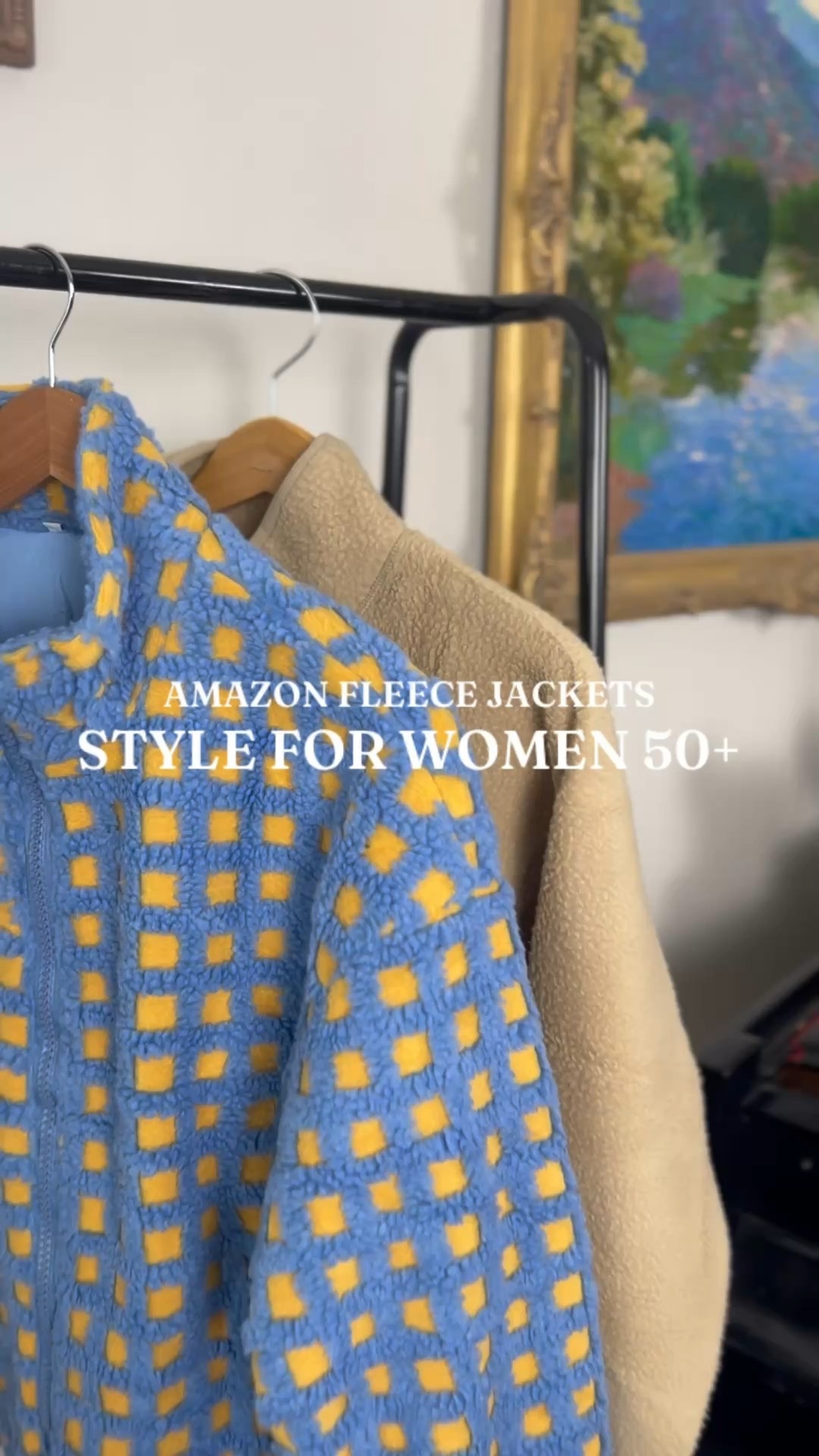 blue and yellow jacket, fleece jacket, tan jacket, casual outfit, winter outfit, over 50 outfits 

#LTKOver40 #LTKootd #LTKSeasonal