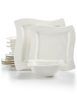 Villeroy & Boch New Wave 12 Pc. Dinnerware Set, Service for 4, Exclusively at Macy's - Macy's | Macy's
