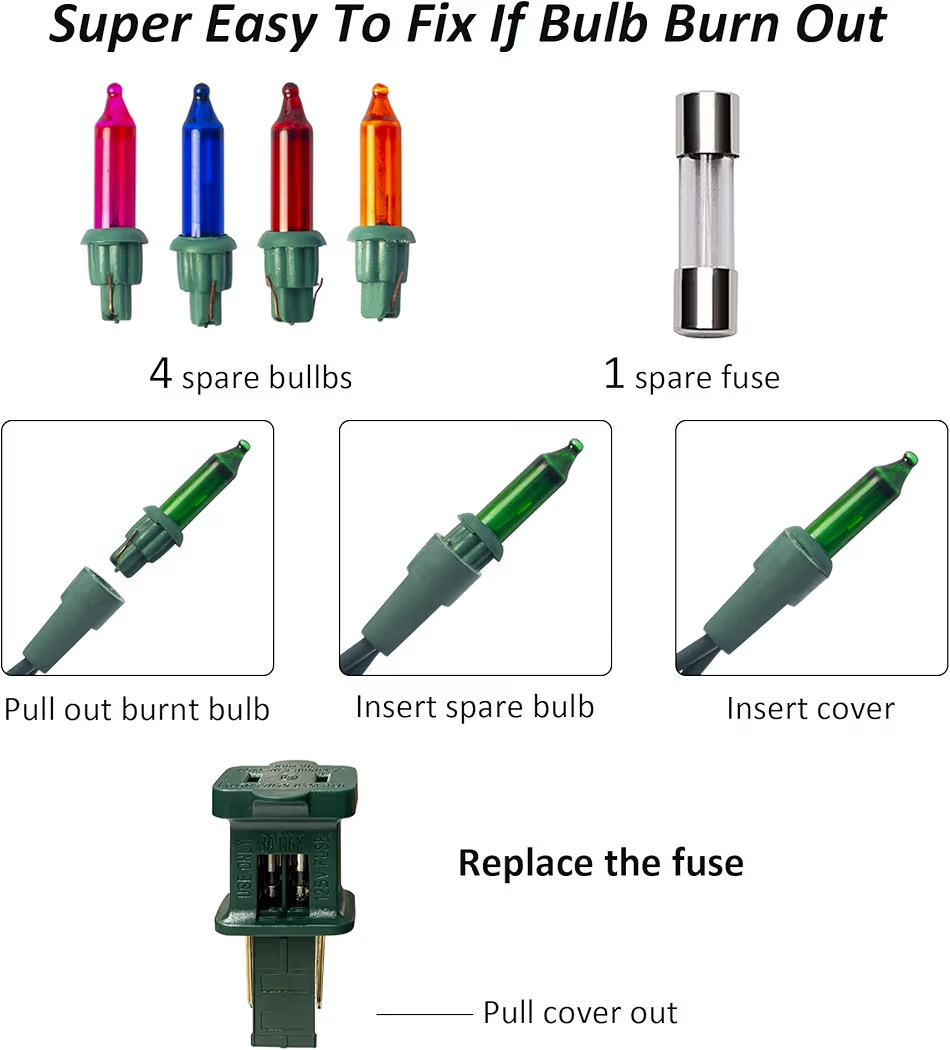 Dazzle Bright Christmas Mini String Lights, 30FT 150 Incandescent Light Up Fairy Lights with UL C... | Amazon (US)