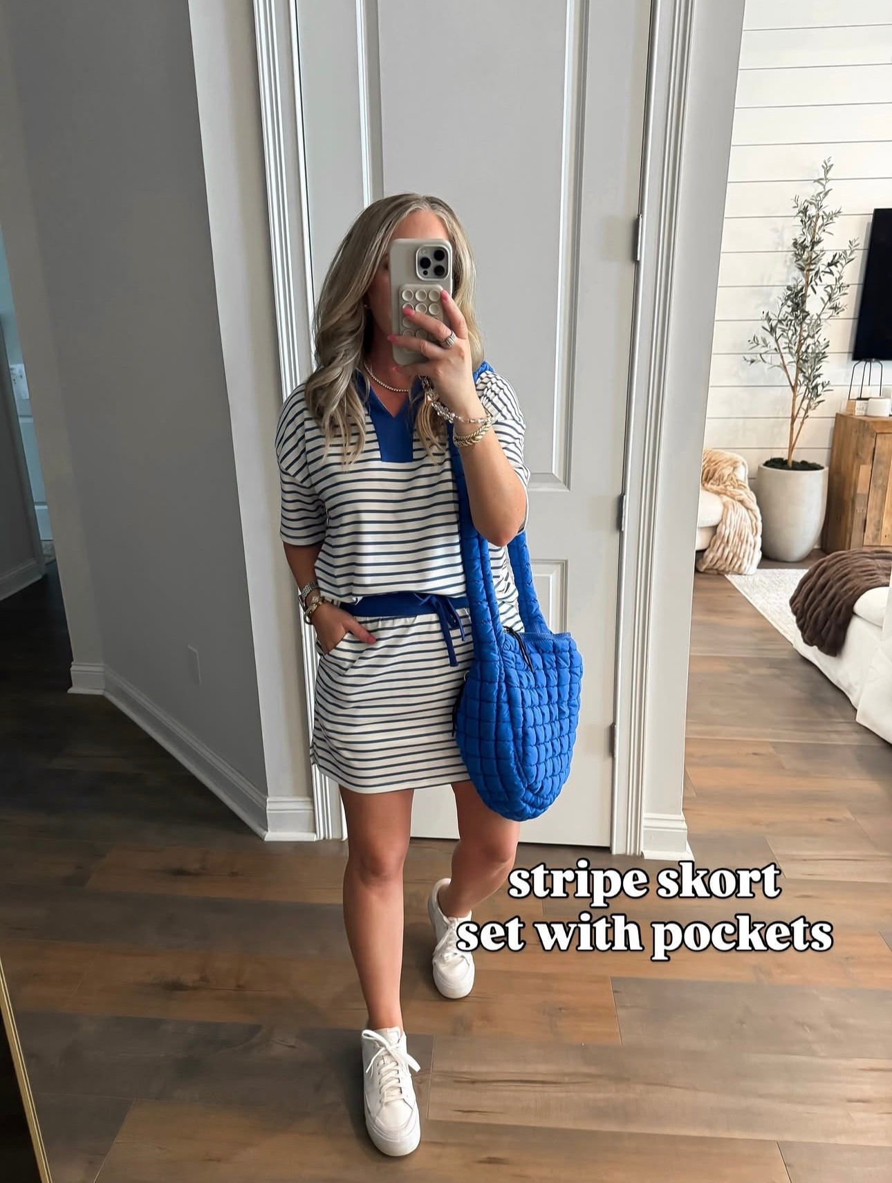 Amazon fashion Amazon finds sports mom outfits athleisure outfit, casual spring outfit, casual summer outfit, casual mom outfit, softball mom, baseball mom, football mom, soccer mom outfit two piece set size medium skirt has pockets and built in shorts 

#LTKPetite #LTKActive #LTKOver40