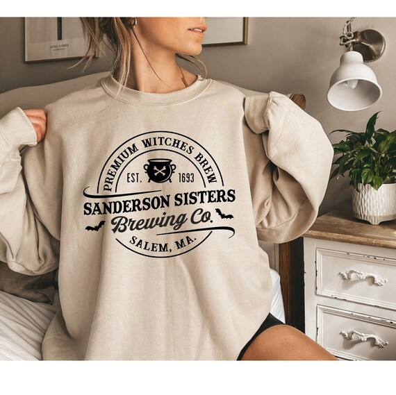 Halloween Sweatshirt Premium Witches Brew Sanderson Witch | Etsy | Etsy (US)