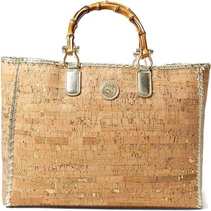 Lilly Pulitzer Greydon Cork Tote for Women - Polyester Lining with Open Top Design, Spacious Inte... | Amazon (US)