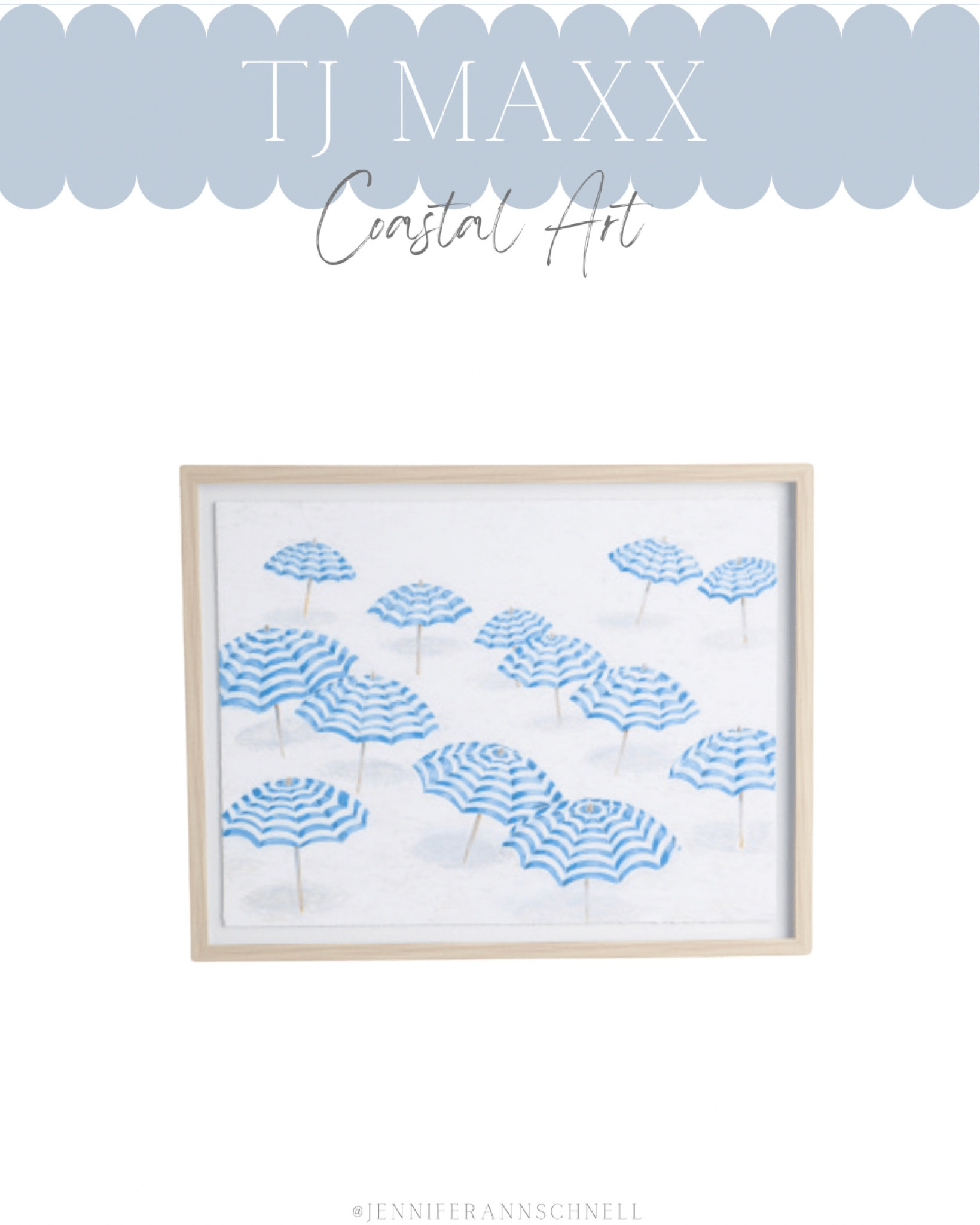 Love this fun blue and white umbrella wall art from TJ Maxx!

Coastal art, coastal home decor, beach house decor, blue and white decor, blue and white art

#LTKhome #LTKFind #LTKunder50