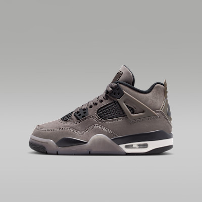 Air Jordan 4 Retro "Cave Stone and Black" Big Kids' Shoes | Nike (US)