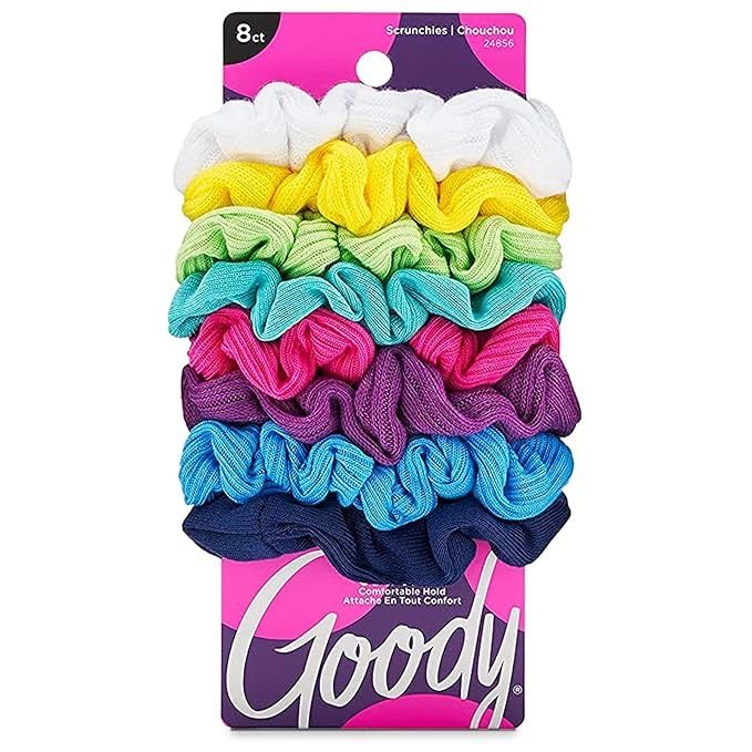 Goody Women's Hair Ouchless Jersey Variety Scrunchies, 8 Count | Amazon (US)