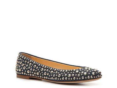 Giuseppe Zanotti Denim Studded Flat | DSW