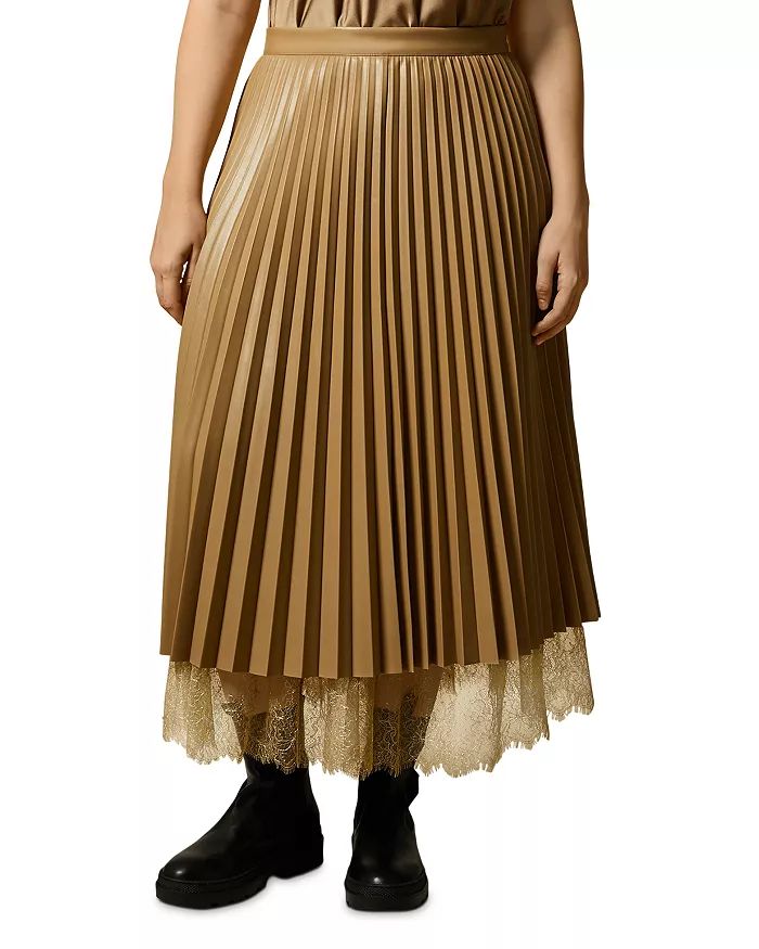 Civetta Faux Leather Pleated Skirt | Bloomingdale's (US)