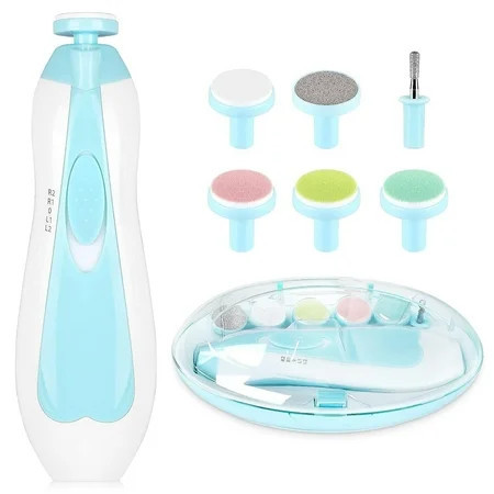 Baby Nail Trimmer Electric,Baby Nail Clippers, 6 in 1 Baby Nail File,Nail File Baby Grooming Kit Manicure Set for Toddler or Adults | Walmart (US)