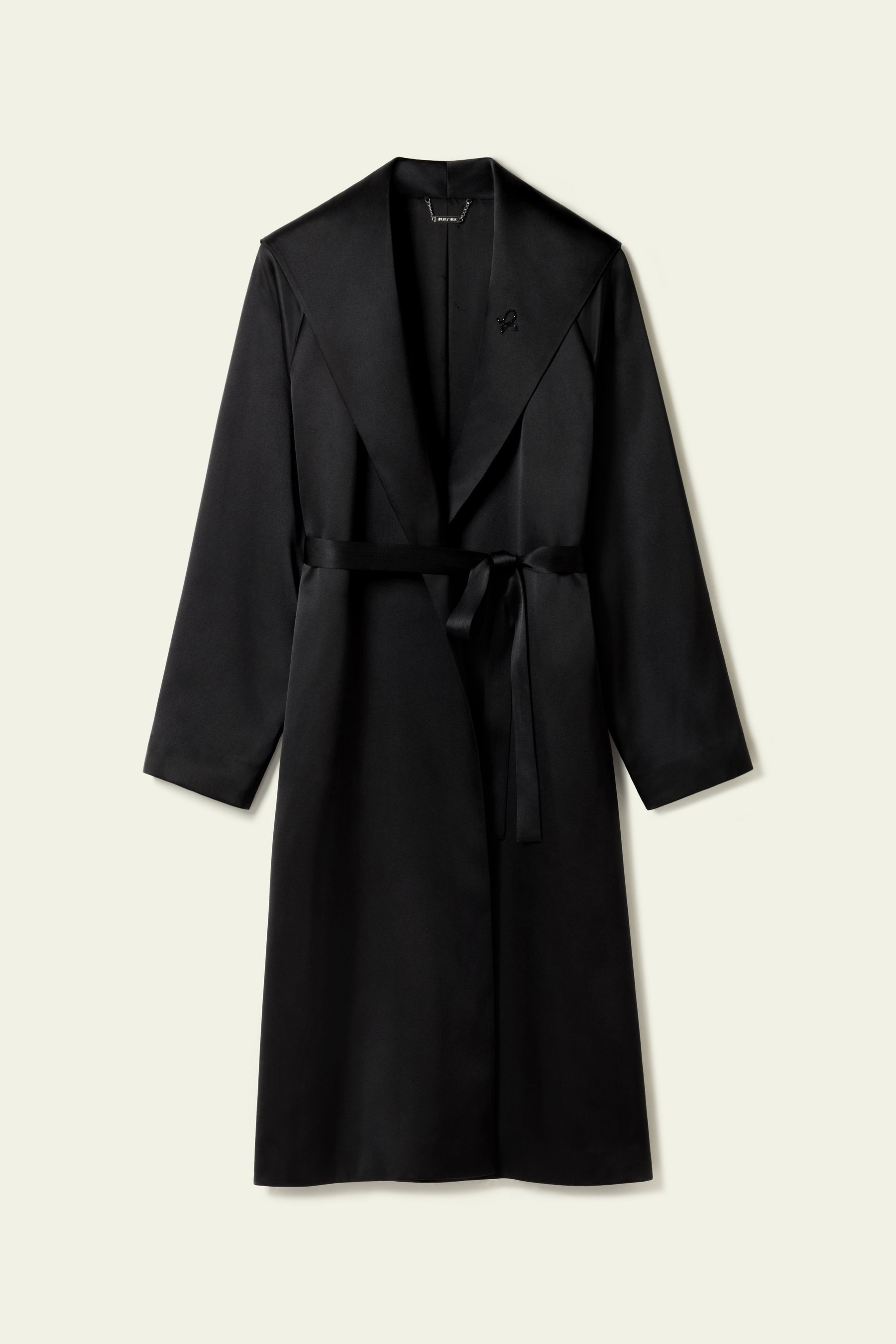 Double-Faced Silk Satin Coat | LILYSILK