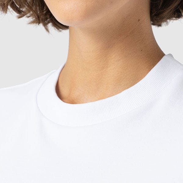 Chelsea Crew Neck Tee - White - Pink Lightning Bolt | Saint + Sofia