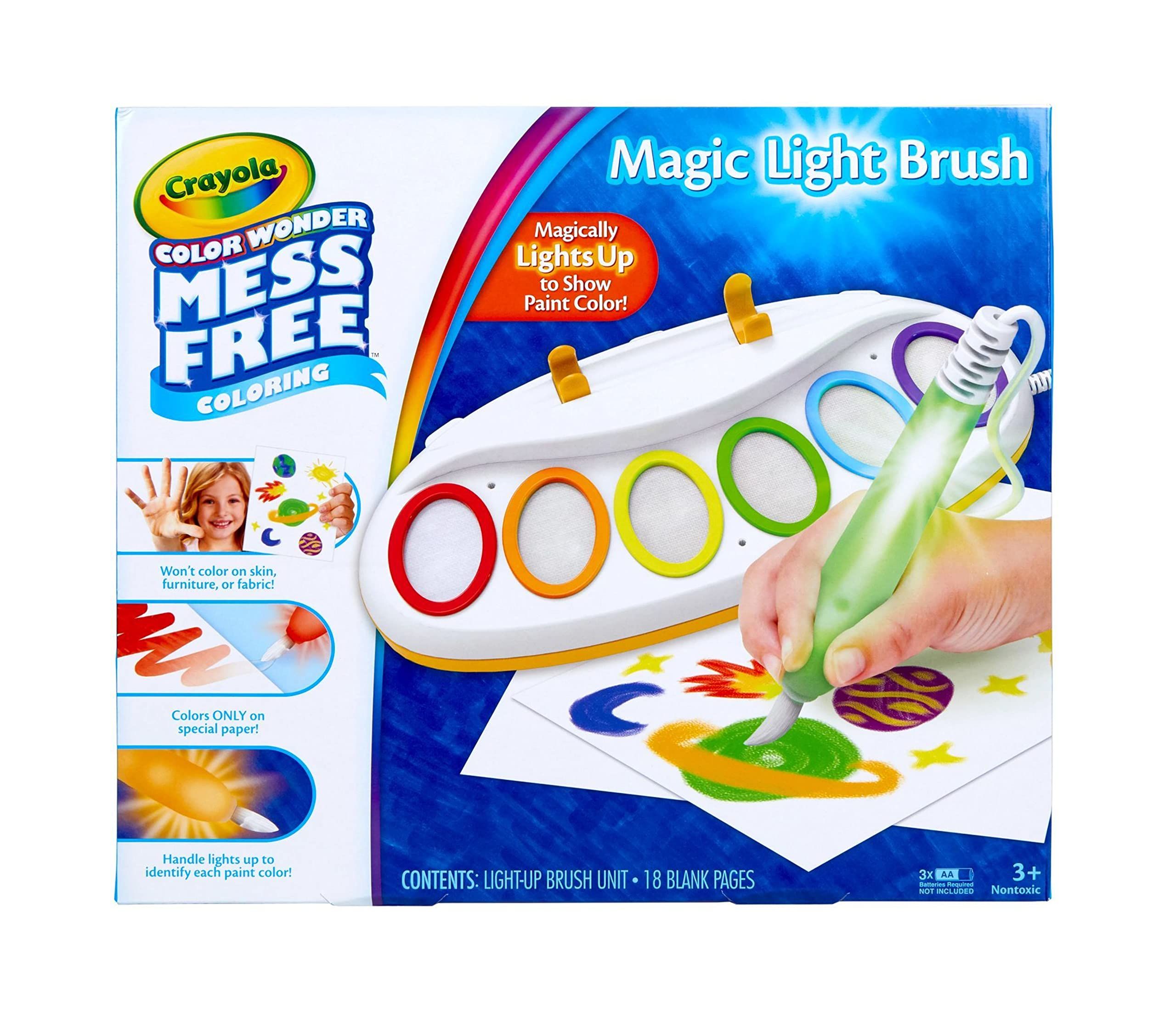 Crayola Color Wonder Magic Light Brush, Mess Free Painting, Gift for Kids, 3, 4, 5, 6 | Amazon (US)