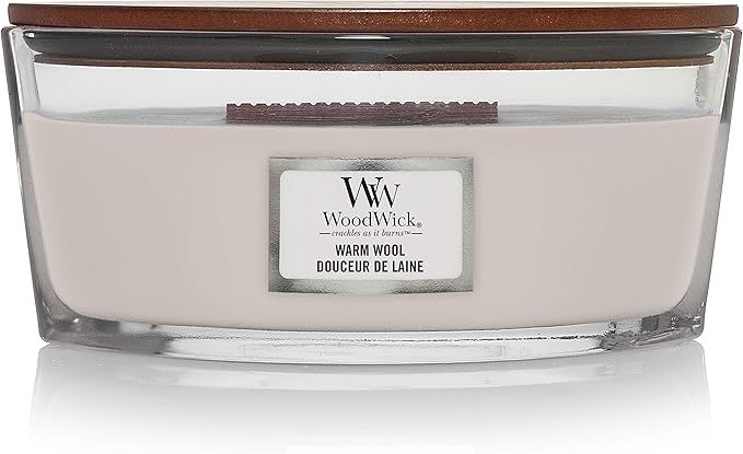 WoodWick Ellipse Scented Candle with Crackling Wick | Warm Wool | Up to 50 Hours Burn Time Paraff... | Amazon (US)