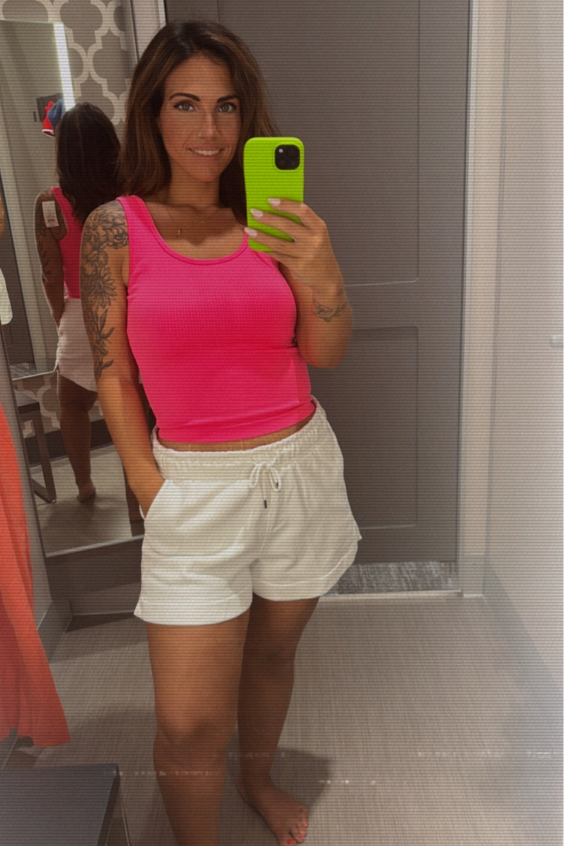 Give me all the neon colors this summer! Target ribbed tank and cozy shorts 🙌🏼🌺🦩#targetfashion #targettryon #casualoutfits

#LTKstyletip #LTKmidsize #LTKfindsunder50