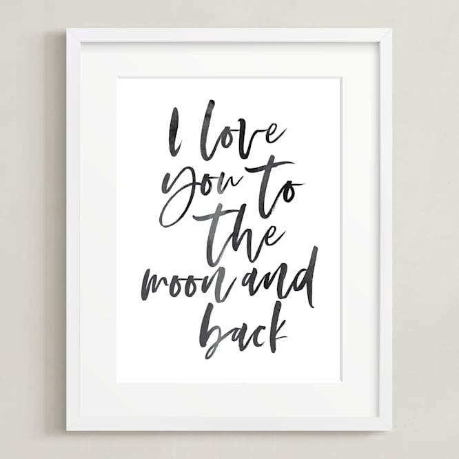 I love you to the moon and back | Minted