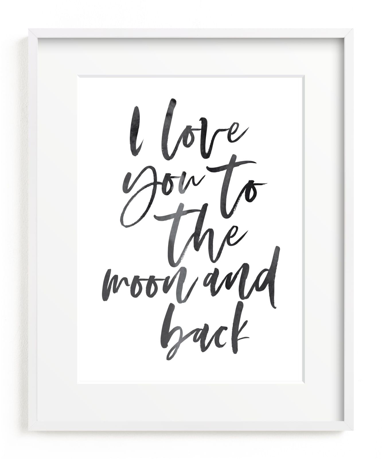 I love you to the moon and back | Minted
