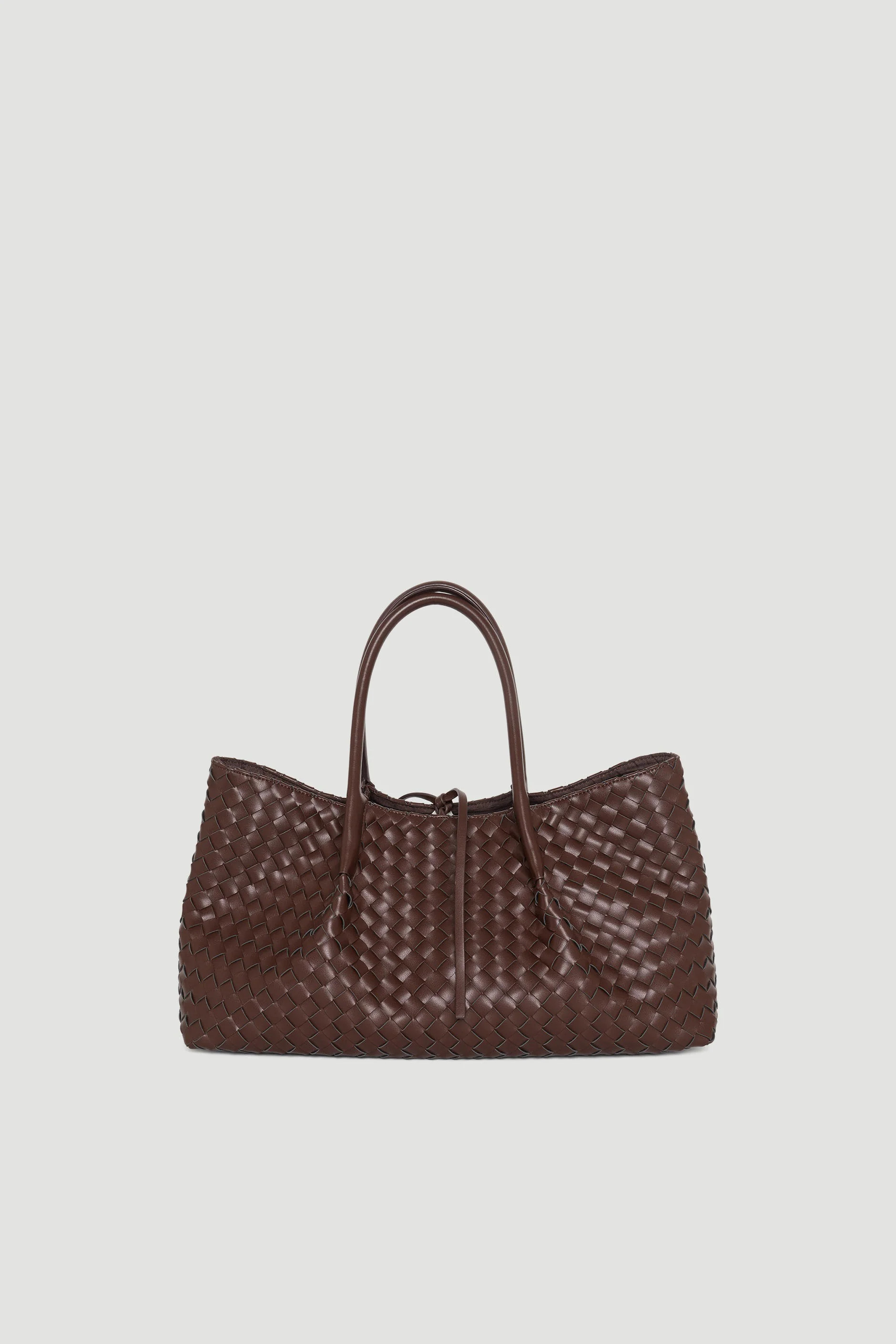 Isabel Weave Tote - Chocolate | DECJUBA