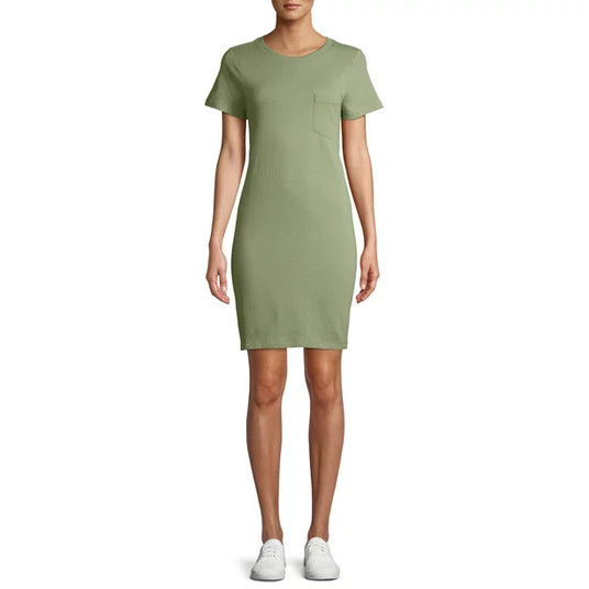 Time and Tru Women's T-Shirt Dress with Pocket