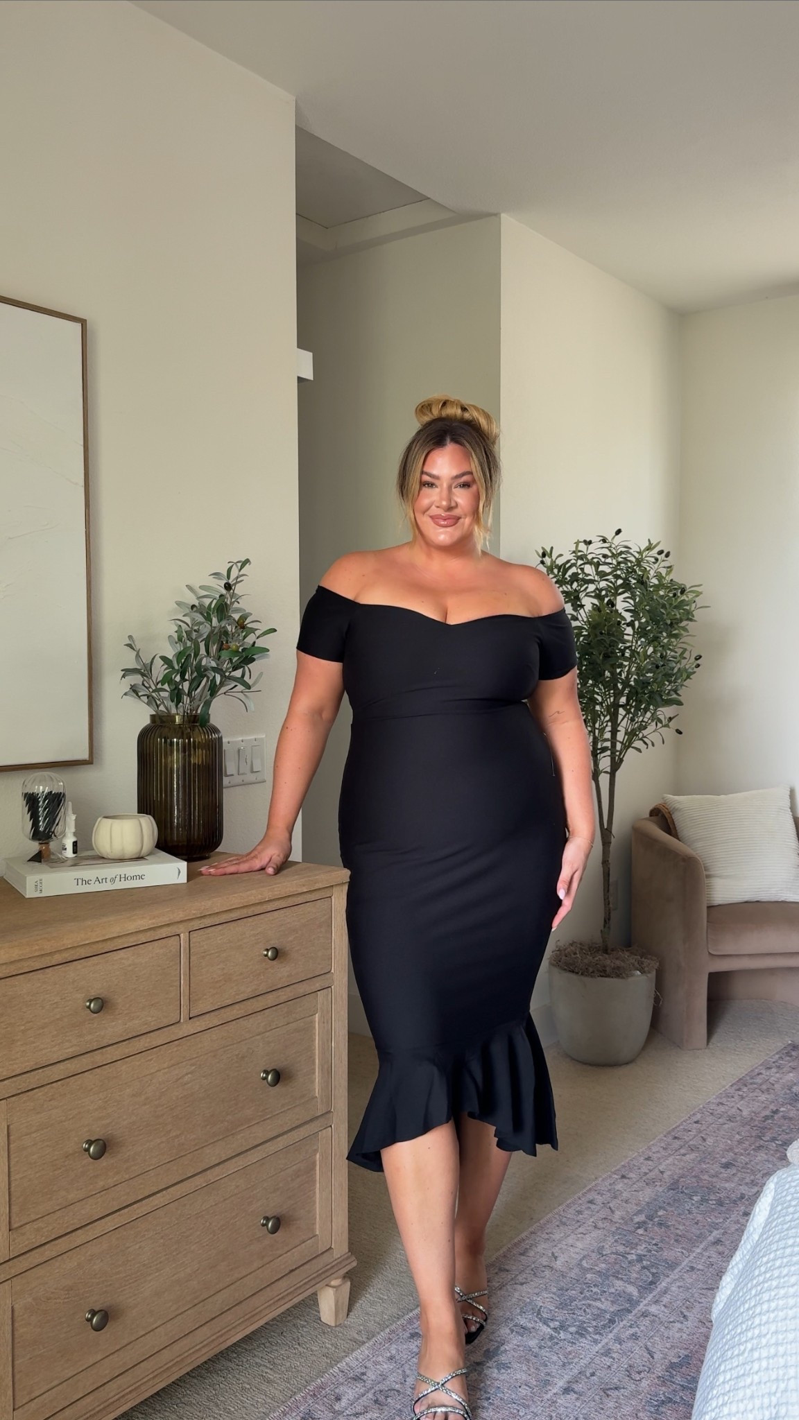 wedding guest dress from lulus 🖤 wearing it in an xl!

#LTKWedding #LTKShoeCrush #LTKMidsize