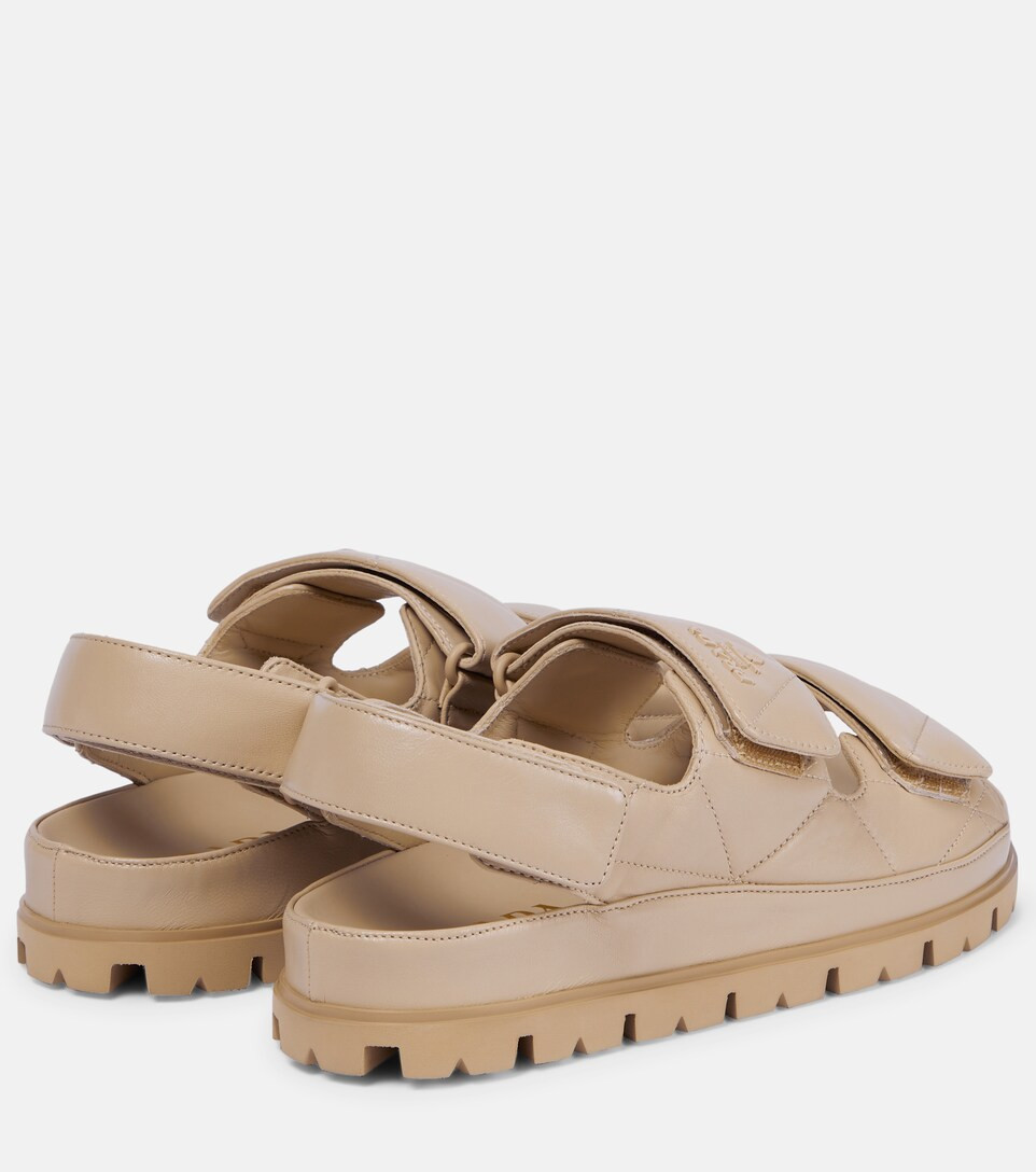 Quilted leather sandals | Mytheresa (UK)