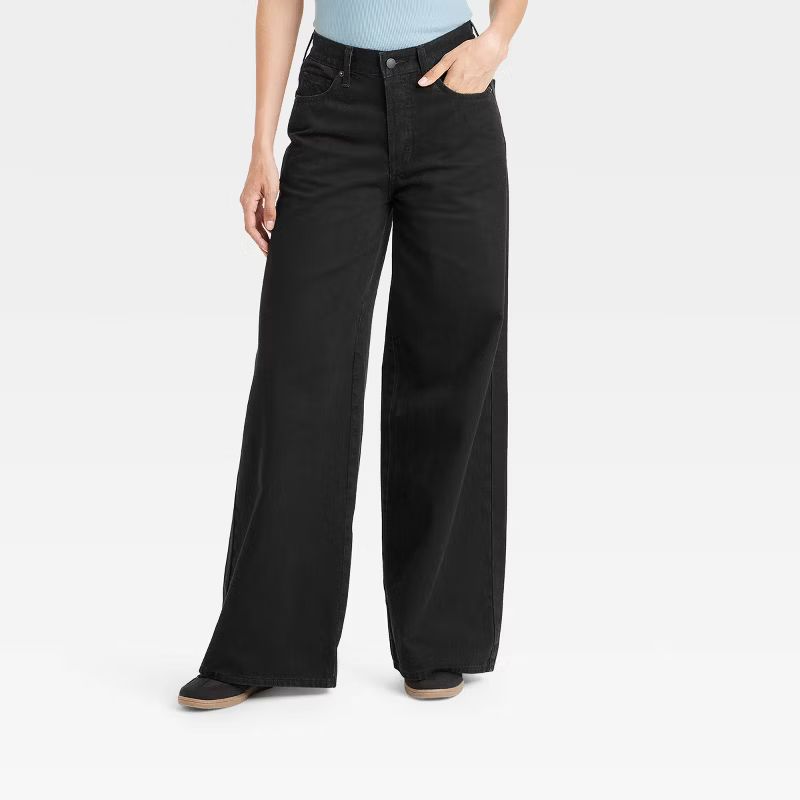 Women's Mid-Rise Super Wide Leg Jeans - Universal Thread™ | Target