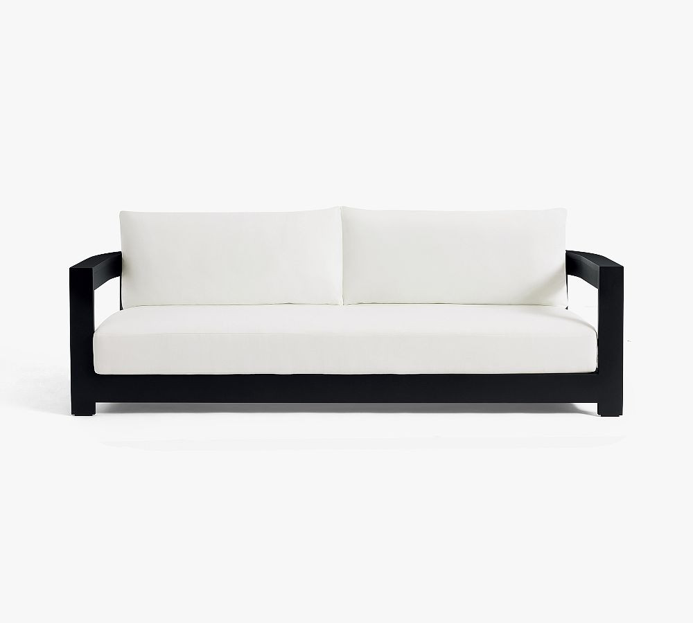 Malibu Metal Curved Outdoor Sofa (89") | Pottery Barn (US)