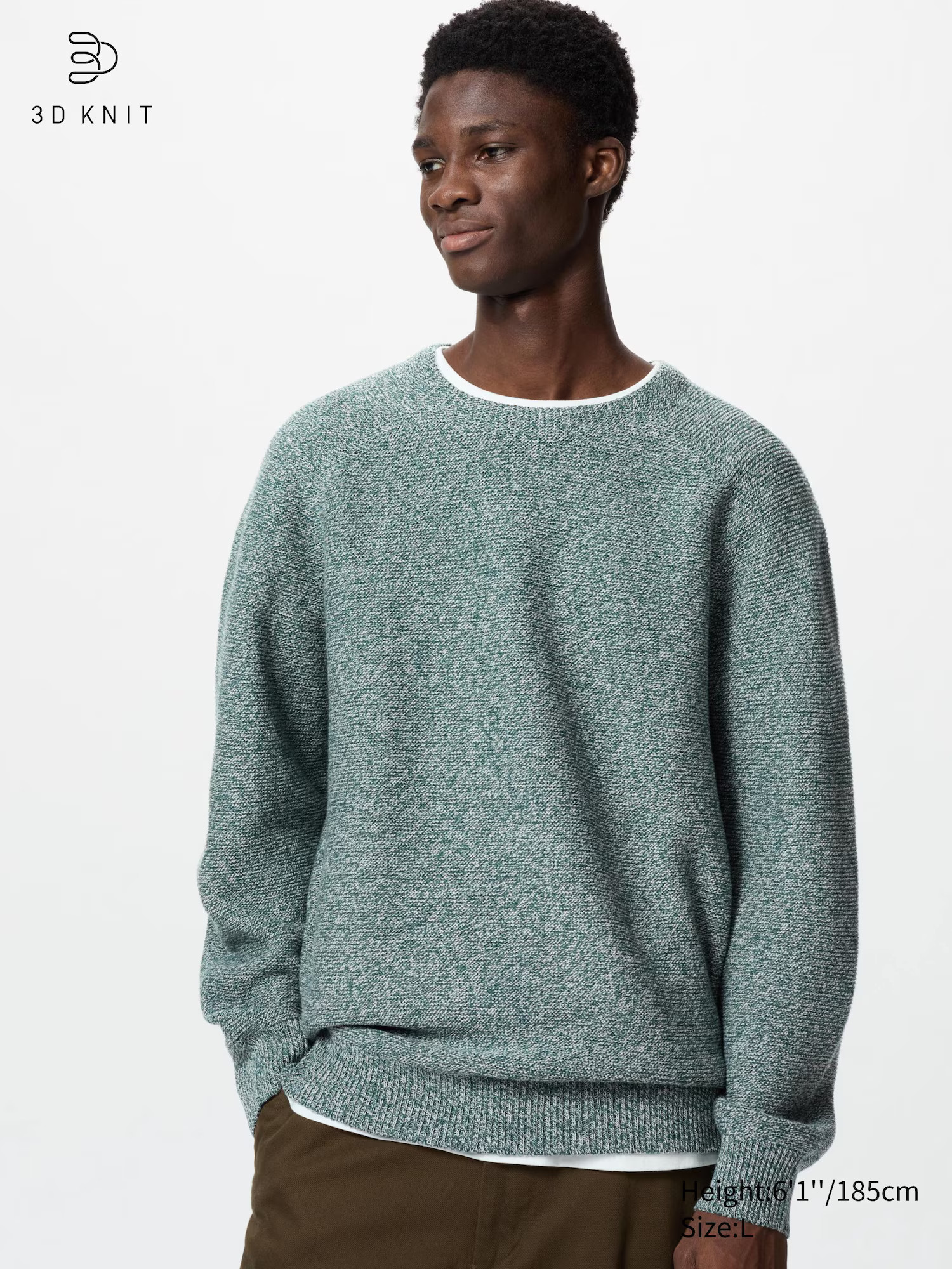 3D Knit Seamless Crew Neck Jumper | UNIQLO (UK)
