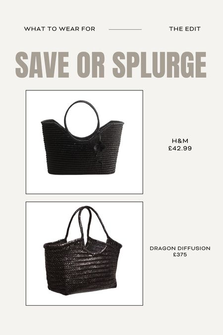 Save or splurge 🖤

Dragon diffusion, raffia bag, beach tote, summer accessories, H&M, designer dupes 

#LTKbag #LTKsummer