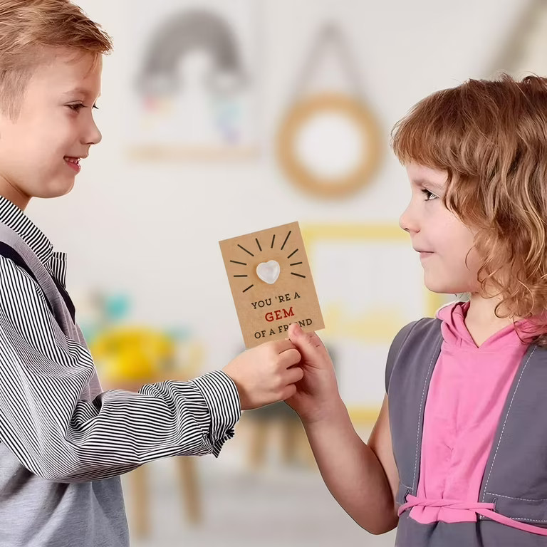 XIXISTARYY Valentines Day Gifts For Kids 24 Pack Valentines Cards With Heart-Shape Crystals Valen... | Walmart (US)