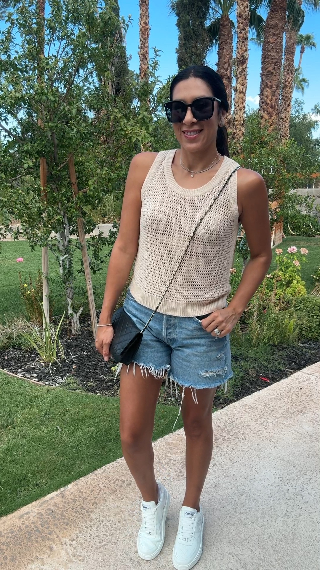 From Summer to Fall. It’s September but it is still over 100 degrees. So keeping it causal with my comfortable denim shorts and knit tank  

#LTKFindsUnder50 #LTKSeasonal #LTKStyleTip