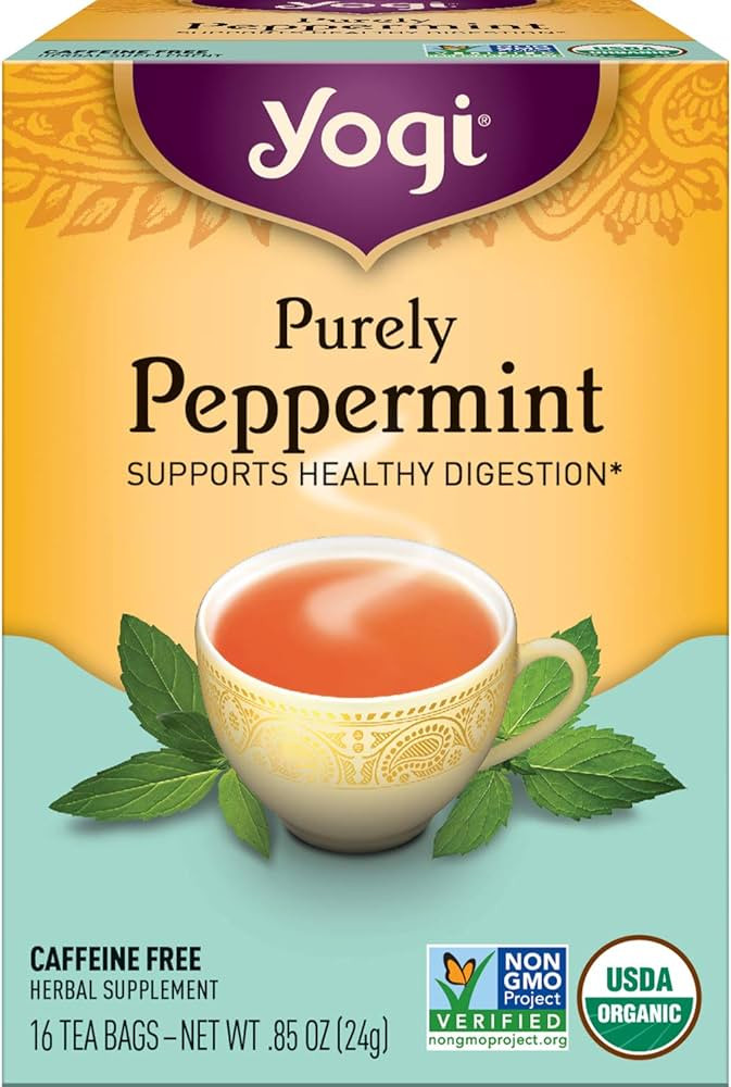 Yogi Tea - Purely Peppermint Tea (6 Pack) - Supports Healthy Digestion - Caffeine Free - 96 Organ... | Amazon (US)