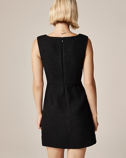 Sophia dress with velvet bows in tweed | J. Crew US