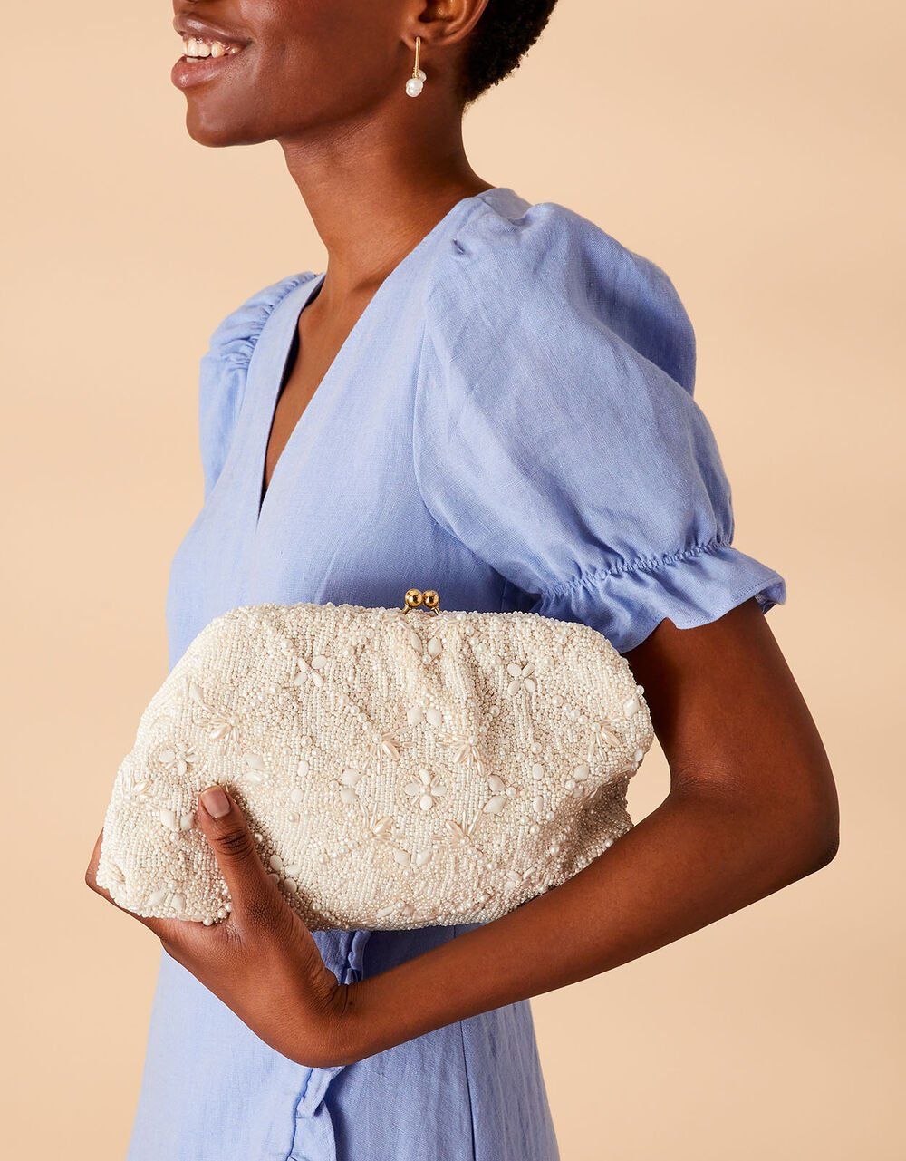 Bridal Beaded Clutch Bag | Accessorize (Global)