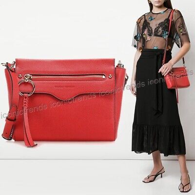 NWT ? Rebecca Minkoff Gabby Leather Crossbody Shoulder Bag Tomato (Red) Gold | eBay AU