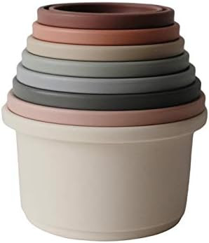 mushie Stacking Cups Toy | Made in Denmark (Original) | Amazon (US)