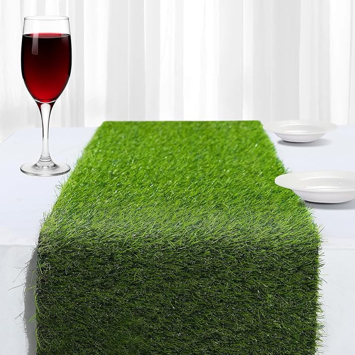 Artificial Grass Table Runner, 13 x 36 in Turf Table Runner - Realistic Faux Grass Runner for Gol... | Amazon (US)