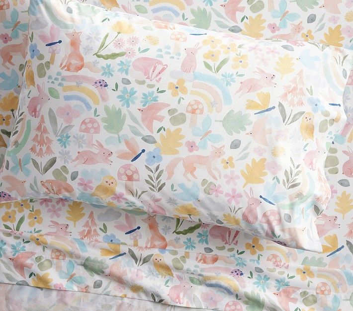 Rainbow Garden Organic Sheet Set | Pottery Barn Kids