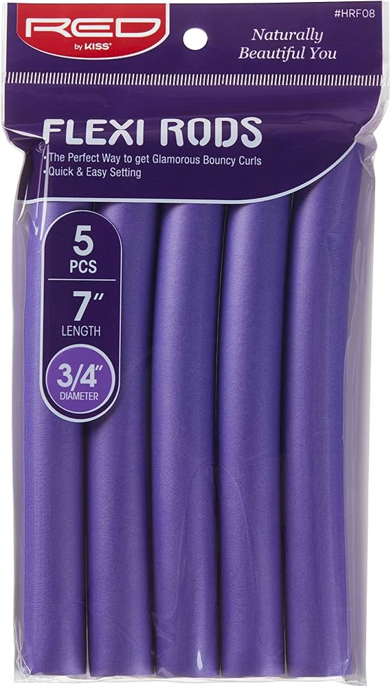 Red by Kiss Flexi Rods - Heatless Hair Curler for 90S Glamorous Bouncy Curls Beach Waves, No Slip... | Amazon (US)