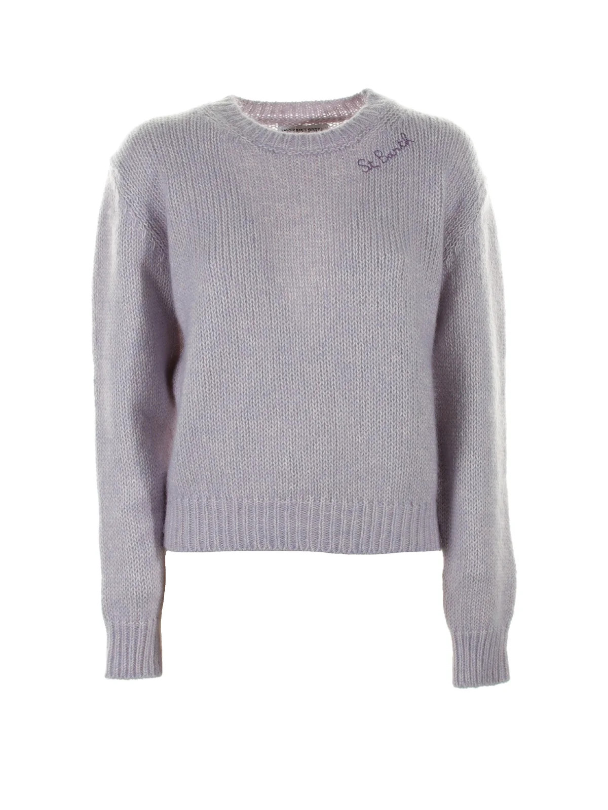 Mc2 Saint Barth Logo Embroidered Knitted Jumper | Cettire Global